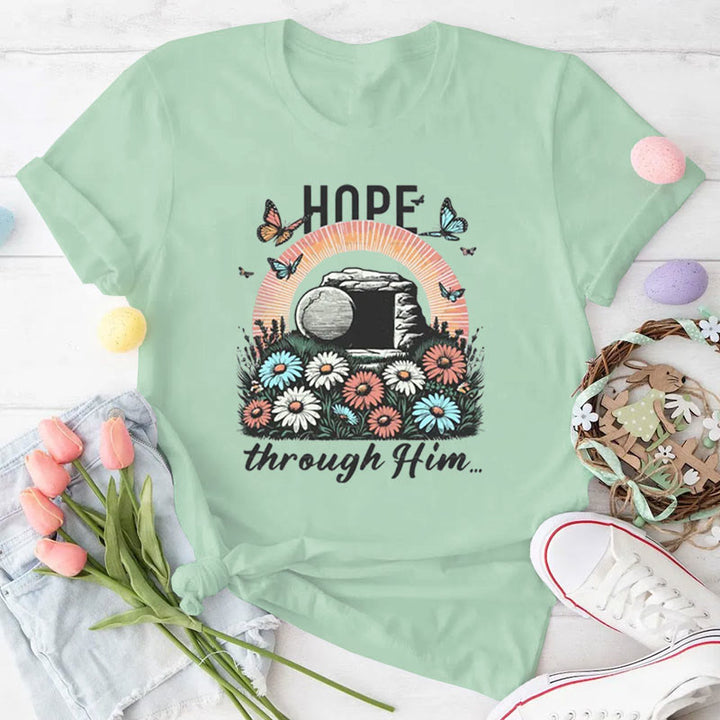 Christianartworkshop Hoffnung dachte ihn Christliches T-Shirt