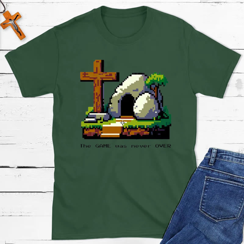 Christianartworkshop Christliches T-Shirt „Das Spiel war nie vorbei“
