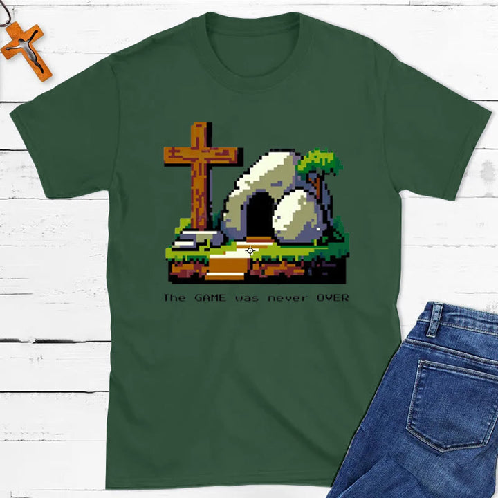 Christianartworkshop Christliches T-Shirt „Das Spiel war nie vorbei“