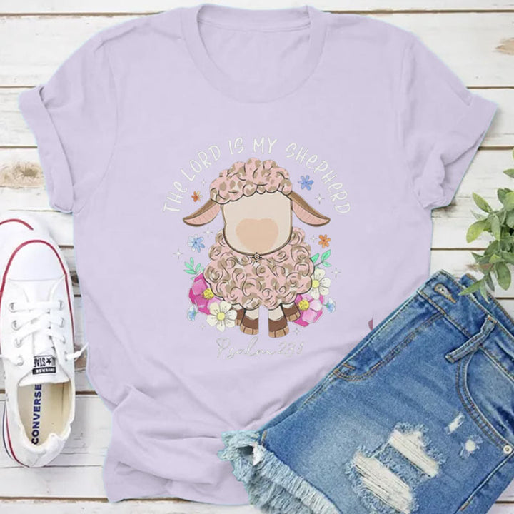 Christianartworkshop Christliches T-Shirt „Der Herr ist mein Hirte“