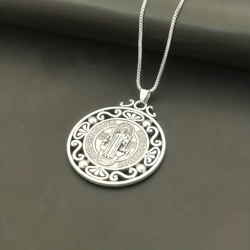 Christianartworkshop St. Benedikt-Medaille, exquisite Halskette: Ein Symbol des Glaubens und des Schutzes