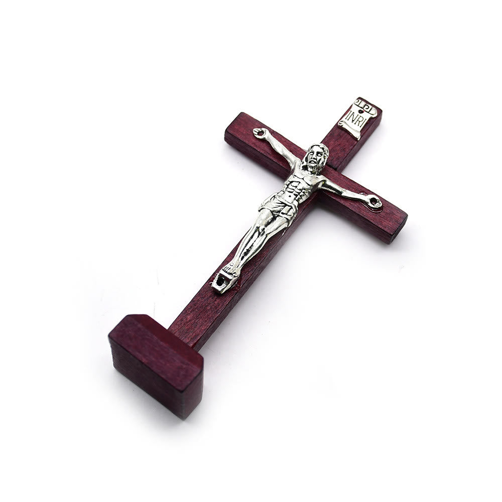 Christianartworkshop 3 Farben Holz-Jesuskreuz-Ornament – Ausdruck des Glaubens
