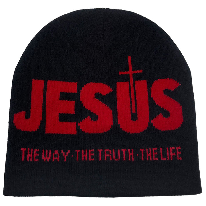 Christianartworkshop JESUS Jacquard Herbst/Winter Outdoor Radfahren Strickmütze
