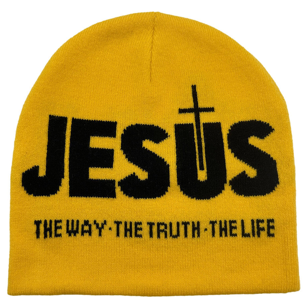 Christianartworkshop JESUS Jacquard Herbst/Winter Outdoor Radfahren Strickmütze