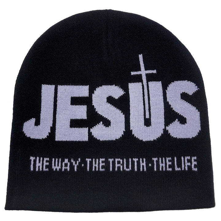 Christianartworkshop JESUS Jacquard Herbst/Winter Outdoor Radfahren Strickmütze