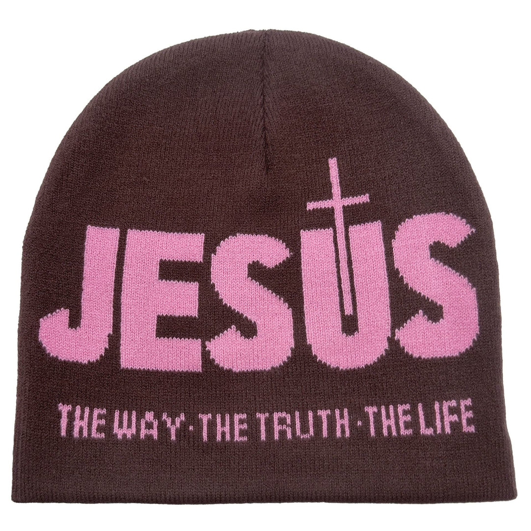 Christianartworkshop JESUS Jacquard Herbst/Winter Outdoor Radfahren Strickmütze