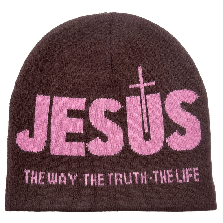 Christianartworkshop JESUS Jacquard Herbst/Winter Outdoor Radfahren Strickmütze