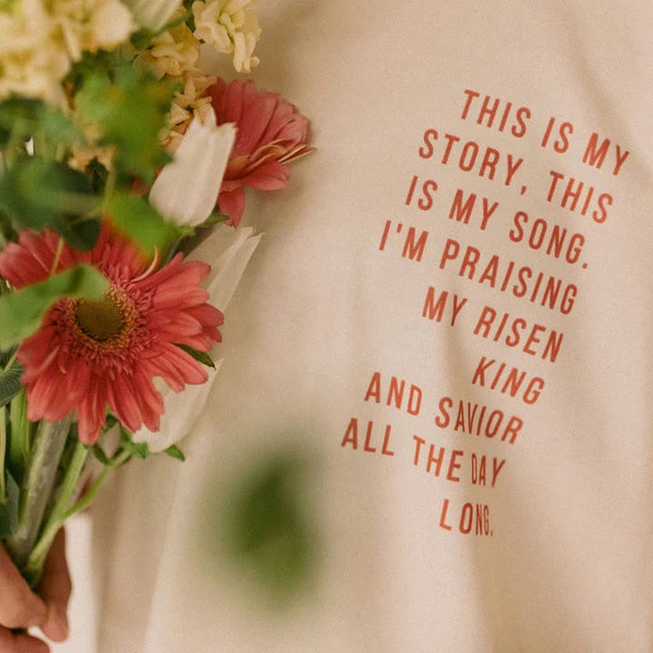 Christianartworkshop Das ist meine Geschichte, das ist mein Lied Grafik T-Shirt - image 5