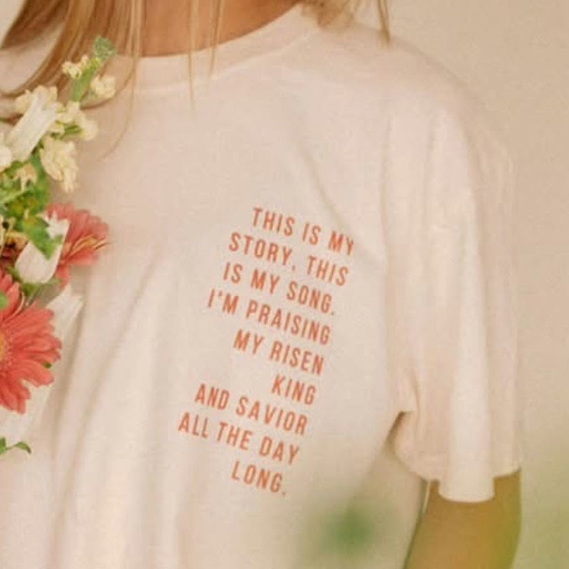 Christianartworkshop Das ist meine Geschichte, das ist mein Lied Grafik T-Shirt - image 4