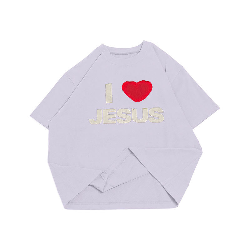 Christianartworkshop Unisex-T-Shirt „Ich liebe Jesus“