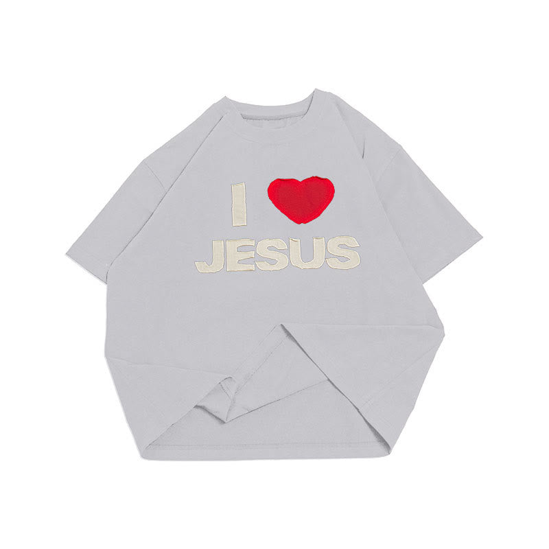Christianartworkshop Unisex-T-Shirt „Ich liebe Jesus“