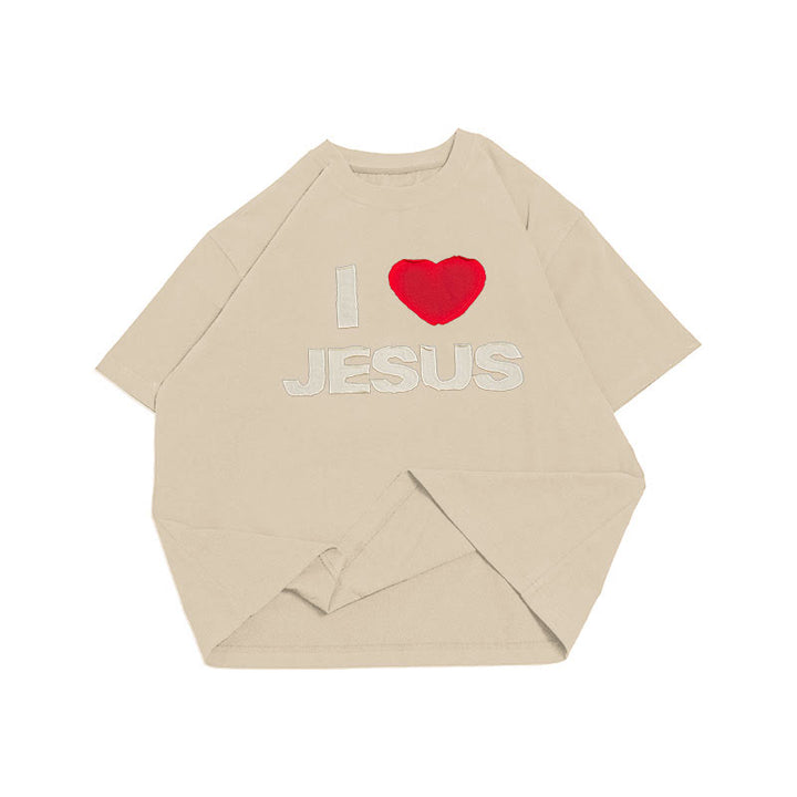 Christianartworkshop Unisex-T-Shirt „Ich liebe Jesus“