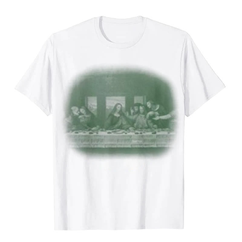 Christianartworkshop Vintage Last Dinner Grafik-T-Shirt - Weiß - 2XL - image 0