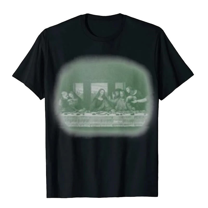 Christianartworkshop Vintage Last Dinner Grafik-T-Shirt - Schwarz - 2XL - image 1