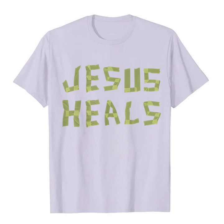 Christianartworkshop Jesus Heals Grafik-T-Shirt - Lila - 2XL - image 12