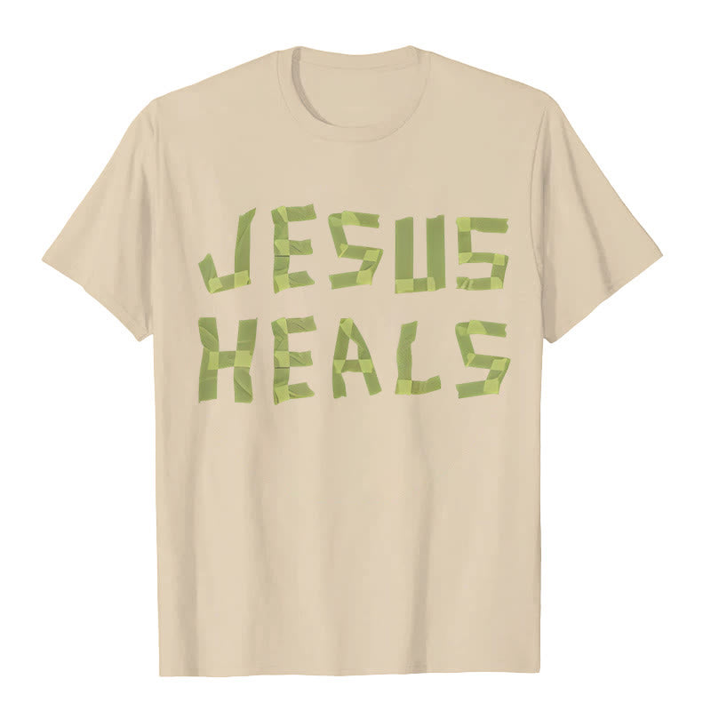 Christianartworkshop Jesus Heals Grafik-T-Shirt - Beige - 2XL - image 4