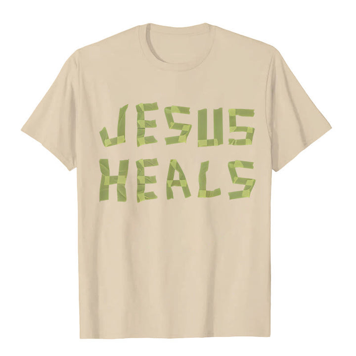 Christianartworkshop Jesus Heals Grafik-T-Shirt - Beige - 2XL - image 4