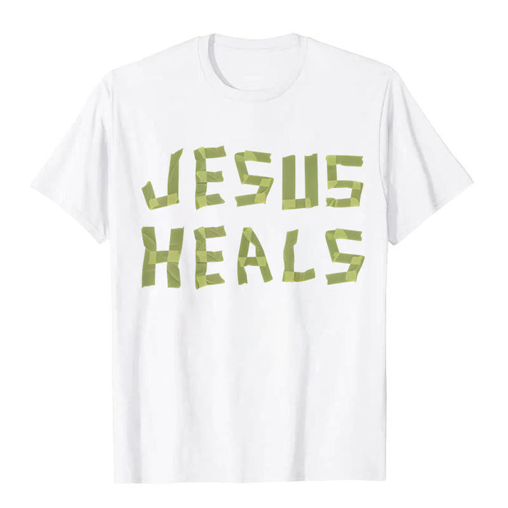 Christianartworkshop Jesus heilt Grafik T-Shirt - Weiß - 2XL - image 2