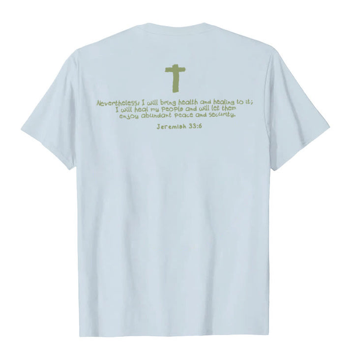 Christianartworkshop Jesus heilt Grafik T-Shirt - image 9