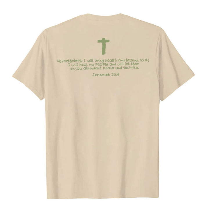 Christianartworkshop Jesus heilt Grafik T-Shirt - image 5