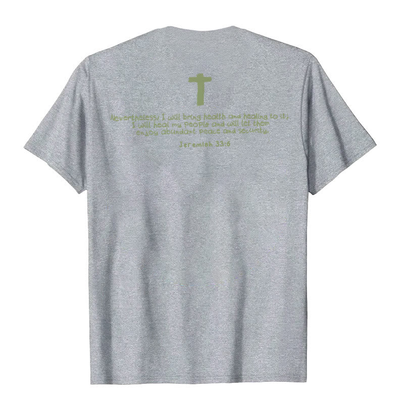 Christianartworkshop Jesus heilt Grafik T-Shirt - image 7