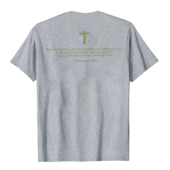 Christianartworkshop Jesus heilt Grafik T-Shirt - image 7