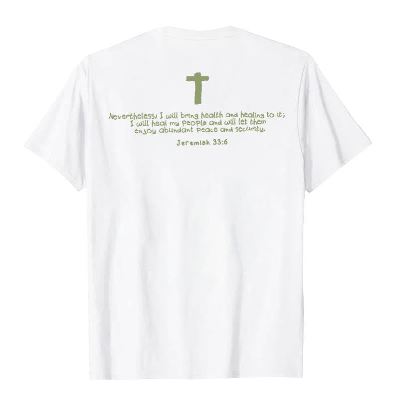 Christianartworkshop Jesus heilt Grafik T-Shirt - image 3