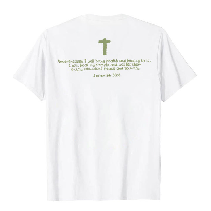 Christianartworkshop Jesus heilt Grafik T-Shirt - image 3