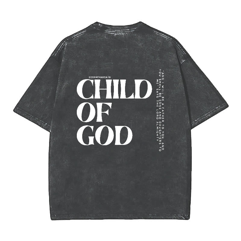Christianartworkshop Kind Gottes Grafik T-Shirt - Schwarz - 5XL - image 2