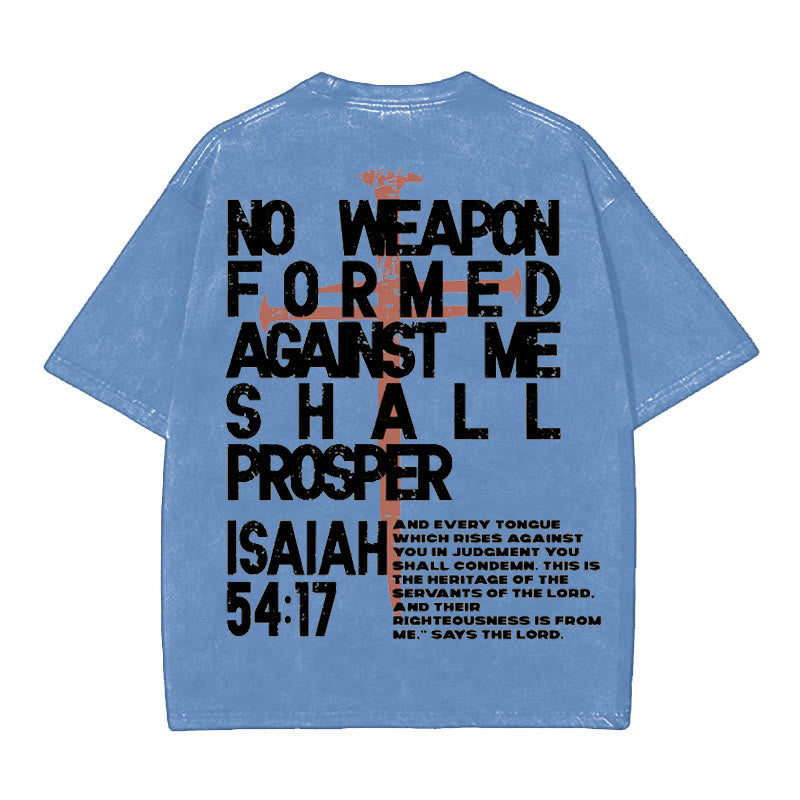 Christianartworkshop T-Shirt „Keine Waffe gegen mich“ - Blau - 5XL - image 9