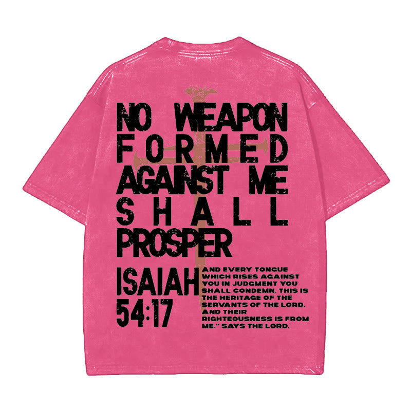 Christianartworkshop T-Shirt „Keine Waffe gegen mich“ - Rosa - 5XL - image 11