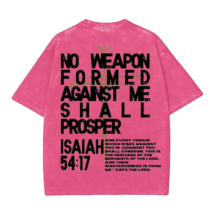 Christianartworkshop T-Shirt „Keine Waffe gegen mich“ - Rosa - 5XL - image 11