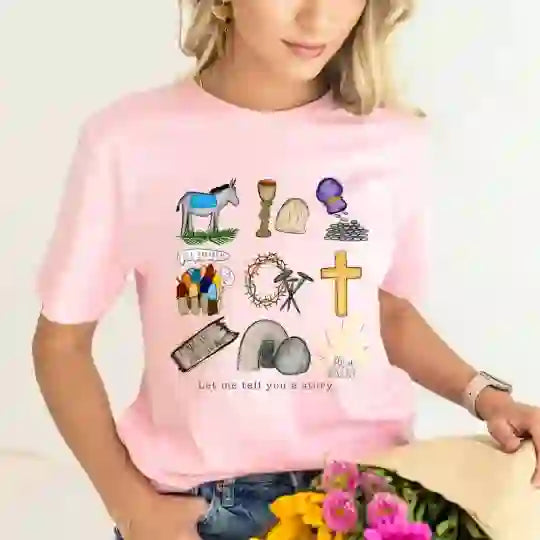 Christianartworkshop T-Shirt „Lass mich dir eine Geschichte erzählen“