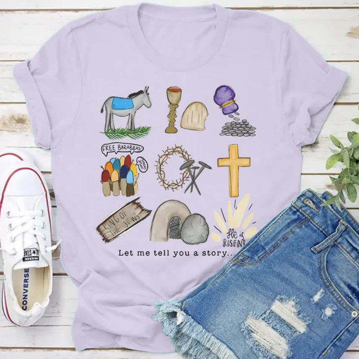 Christianartworkshop T-Shirt „Lass mich dir eine Geschichte erzählen“