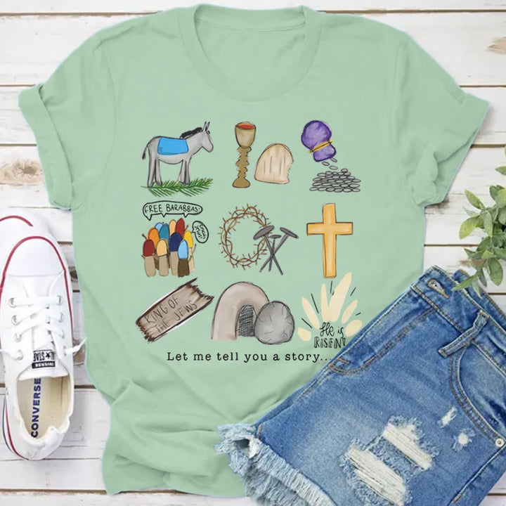 Christianartworkshop T-Shirt „Lass mich dir eine Geschichte erzählen“