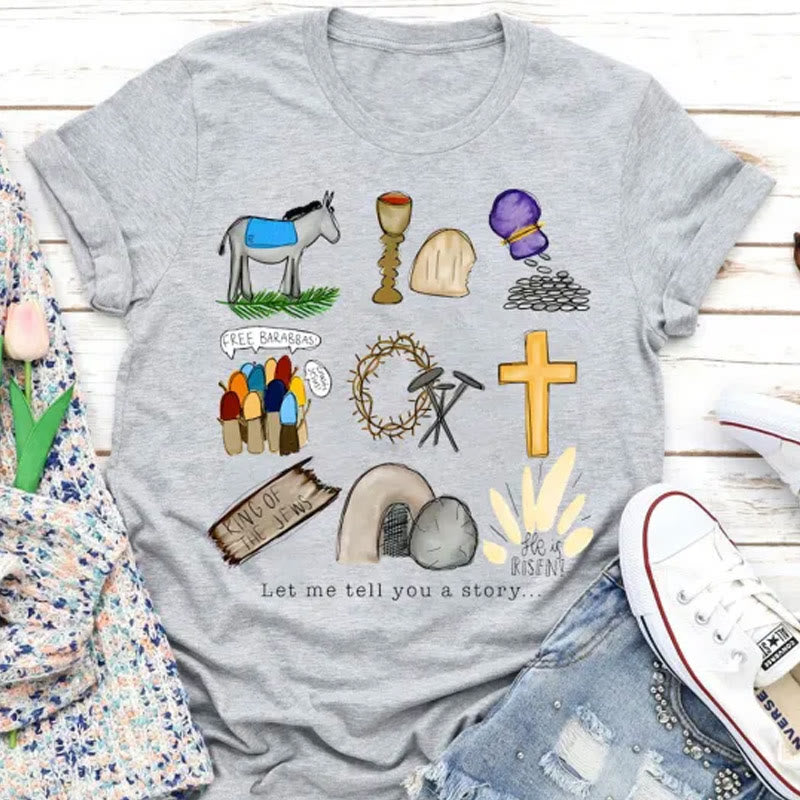 Christianartworkshop T-Shirt „Lass mich dir eine Geschichte erzählen“