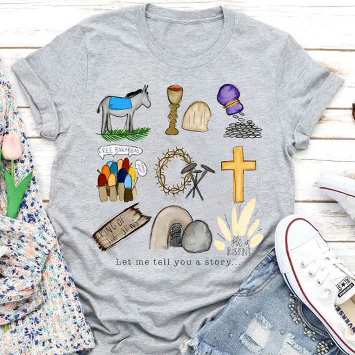 Christianartworkshop T-Shirt „Lass mich dir eine Geschichte erzählen“