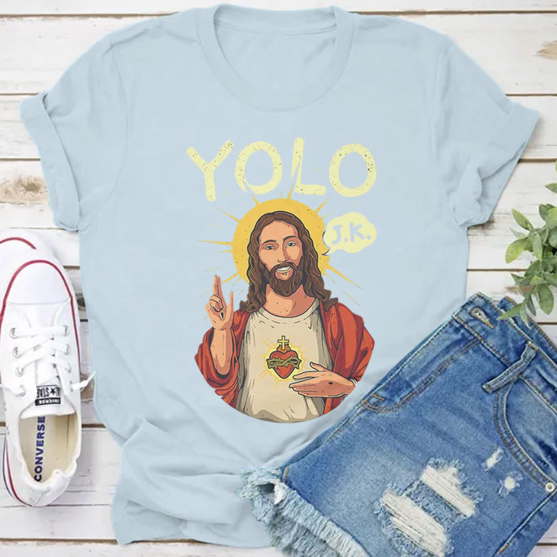 Christianartworkshop YOLO JK Christliches Ostershirt