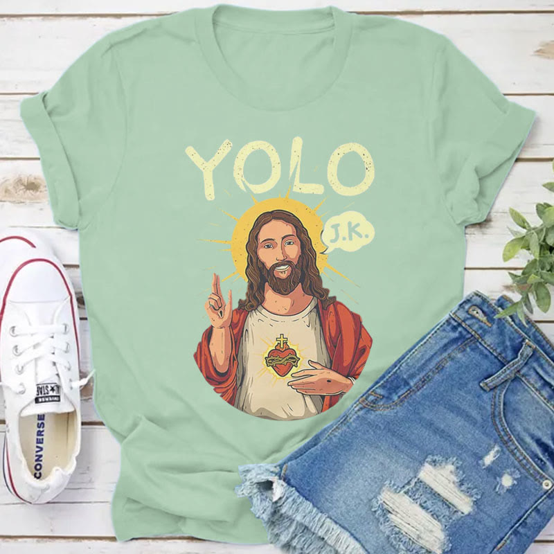 Christianartworkshop YOLO JK Christliches Ostershirt