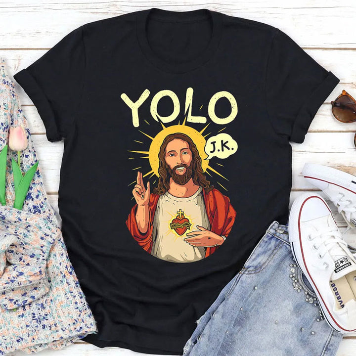 Christianartworkshop YOLO JK Christliches Ostershirt