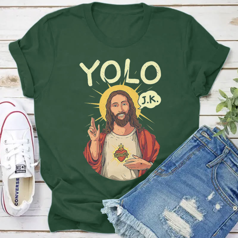 Christianartworkshop YOLO JK Christliches Ostershirt