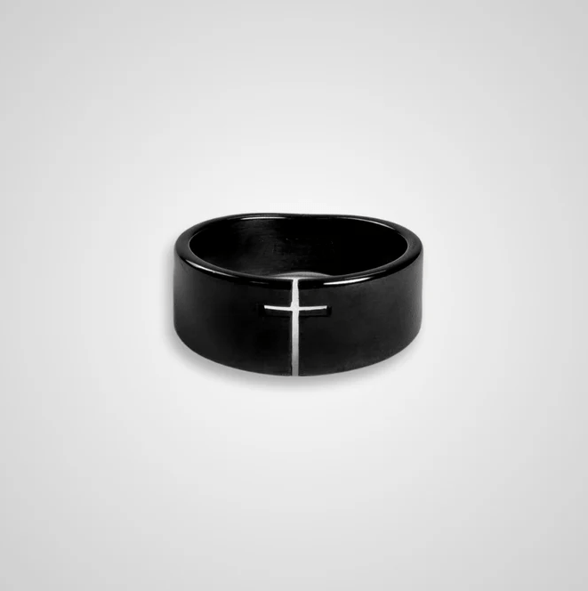 Christianartworkshop Eternal Faith Durchbrochener Kreuzring – Ein Symbol der göttlichen Verbindung