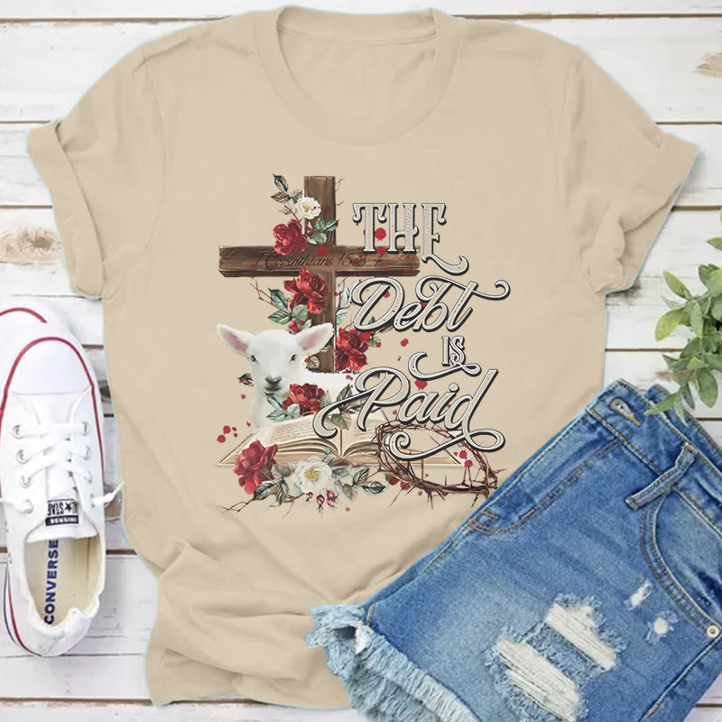 Christianartworkshop T-Shirt mit Blumenmuster und Kreuzmotiv, für Ostern