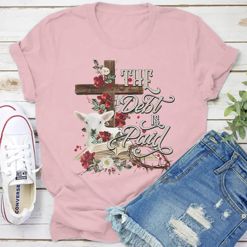 Christianartworkshop T-Shirt mit Blumenmuster und Kreuzmotiv, für Ostern