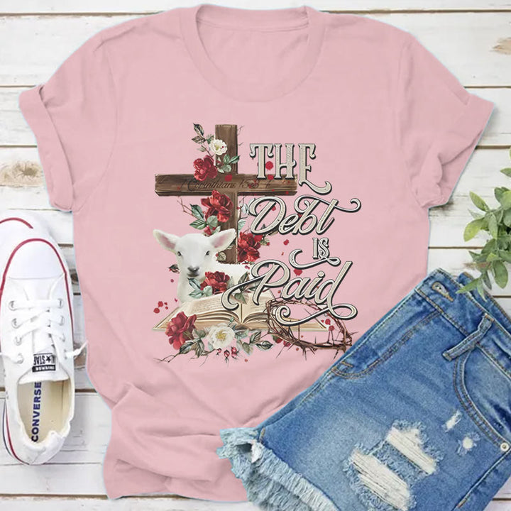 Christianartworkshop T-Shirt mit Blumenmuster und Kreuzmotiv, für Ostern