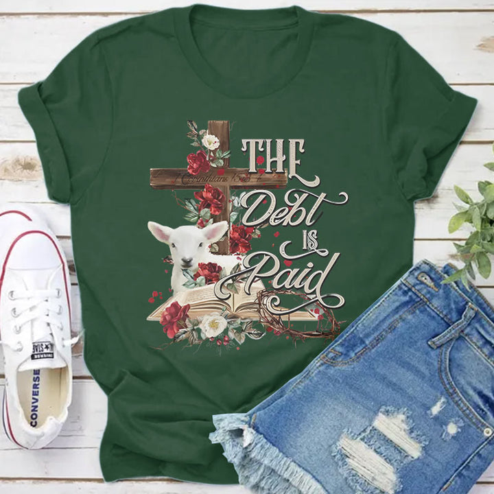 Christianartworkshop T-Shirt mit Blumenmuster und Kreuzmotiv, für Ostern