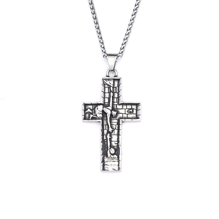 Christianartworkshop Halskette mit Kreuz „Hände der Erlösung“: Ein Testament der göttlichen Rettung