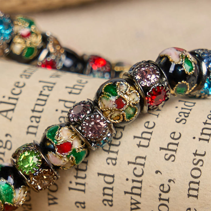 Christianartworkshop Handgefertigtes Cloisonné-Perlen-Armband „Zeitloser Glaube“: Ein Zeugnis der Gegenwart Christi - image 10