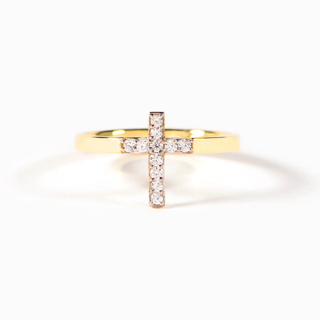Christianartworkshop 925 Silber Kreuz & „Vertraue auf Gott“-Ring: Symbole der Hoffnung - image 3