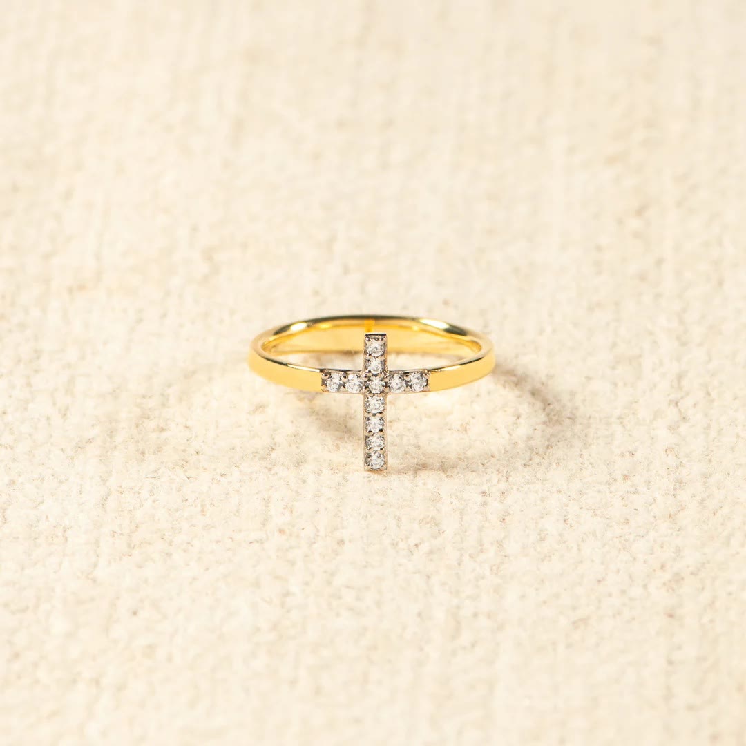 Christianartworkshop 925 Silberkreuz & „Vertraue Gott“-Ring: Symbole der Hoffnung